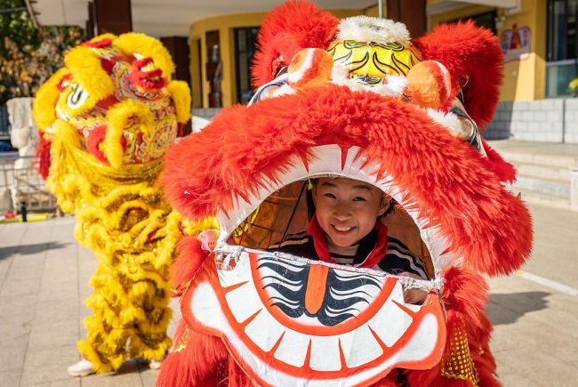 呼和浩特：舞獅進校園 學生感受傳統文化魅力