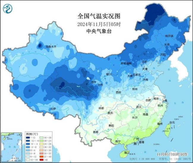 南边东说念主畏俱吧！6日黎明多地气温将降至近期低点 