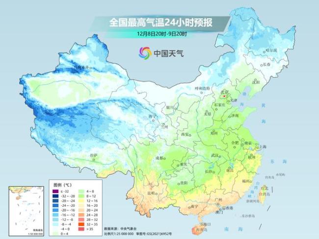 全国气温连跌 多地迎初雪冷空气上演“车轮战” 