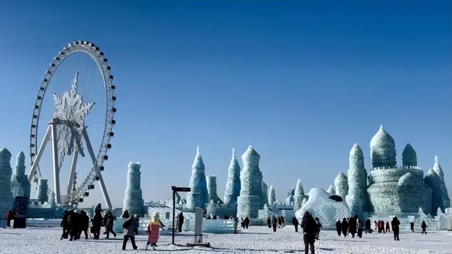 南方游客凌晨3点到冰雪大世界排队 寒冬中的热情等候