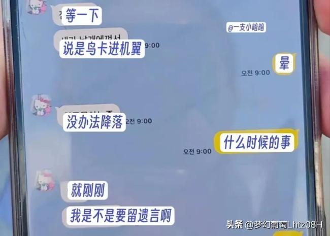 韩坠机遇难者最后短信：妈妈我爱你 生命无常引深思