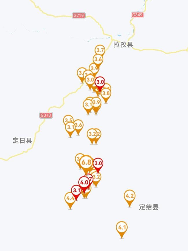 西藏定日6.8級地震已記錄到餘震活動超1000次