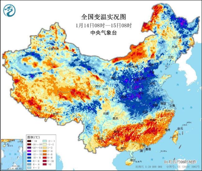 未來一周全國大部降水稀少