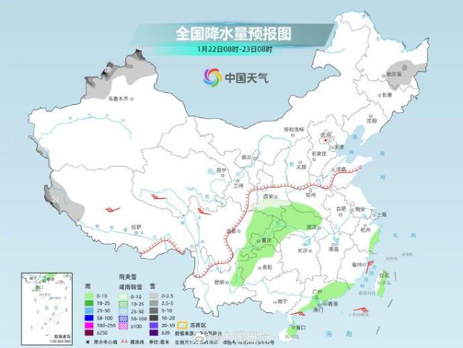 23日起寒潮及雨雪天氣來襲 大范圍雨雪降溫將至