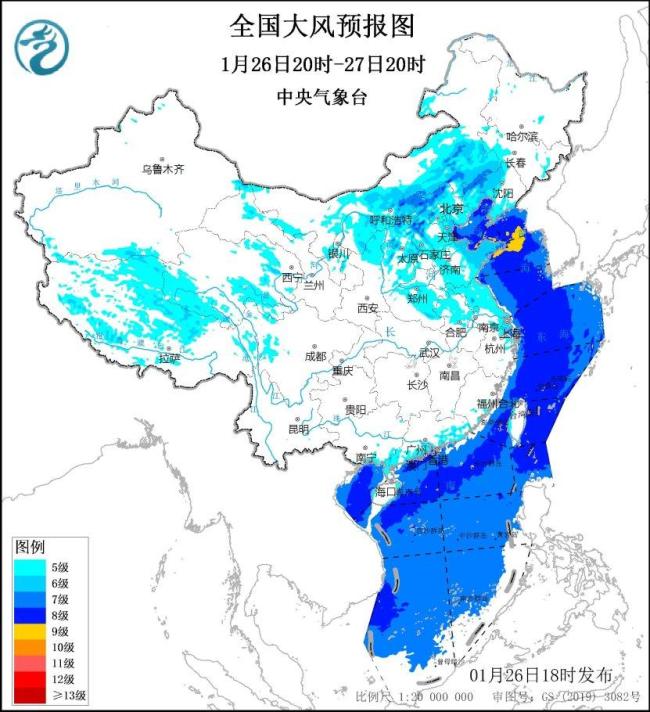 寒潮继续影响中东部地区 辽宁吉林迎强降雪