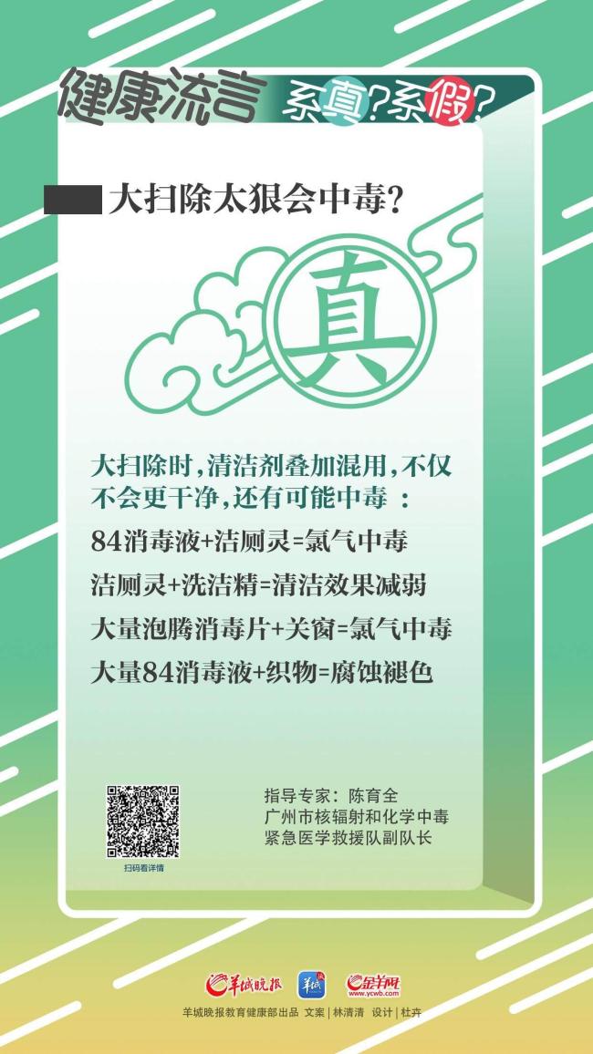 大扫除太狠会中毒？假的！