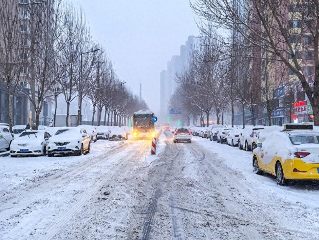 辽宁多地暴雪 最大降雪在丹东