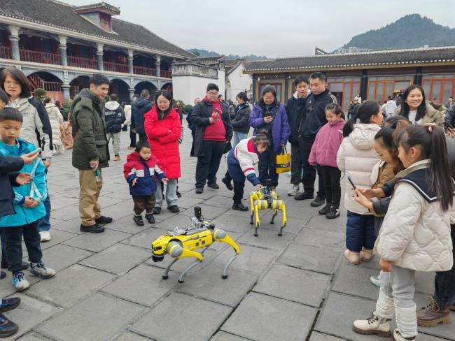 多地景區(qū)機器人“很忙” 新春科技互動添年味