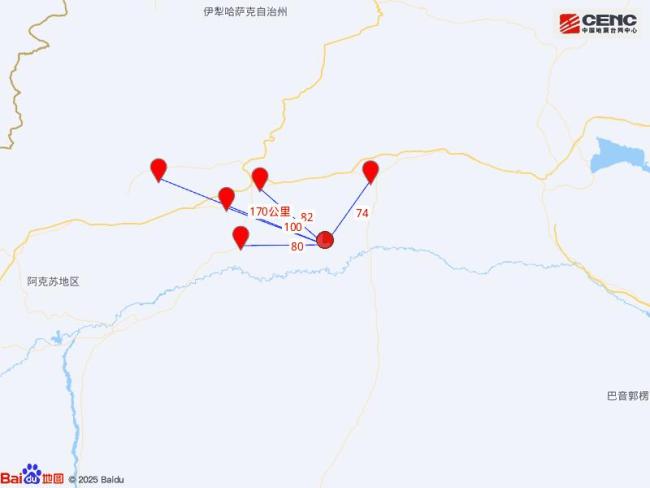 新疆庫車市發(fā)生5.0級地震 震源深度10公里