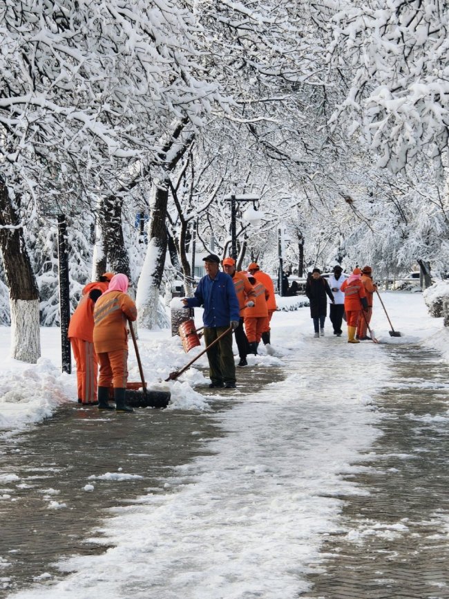 大雪普降山東地區(qū) 濟(jì)南淄博等地銀裝素裹