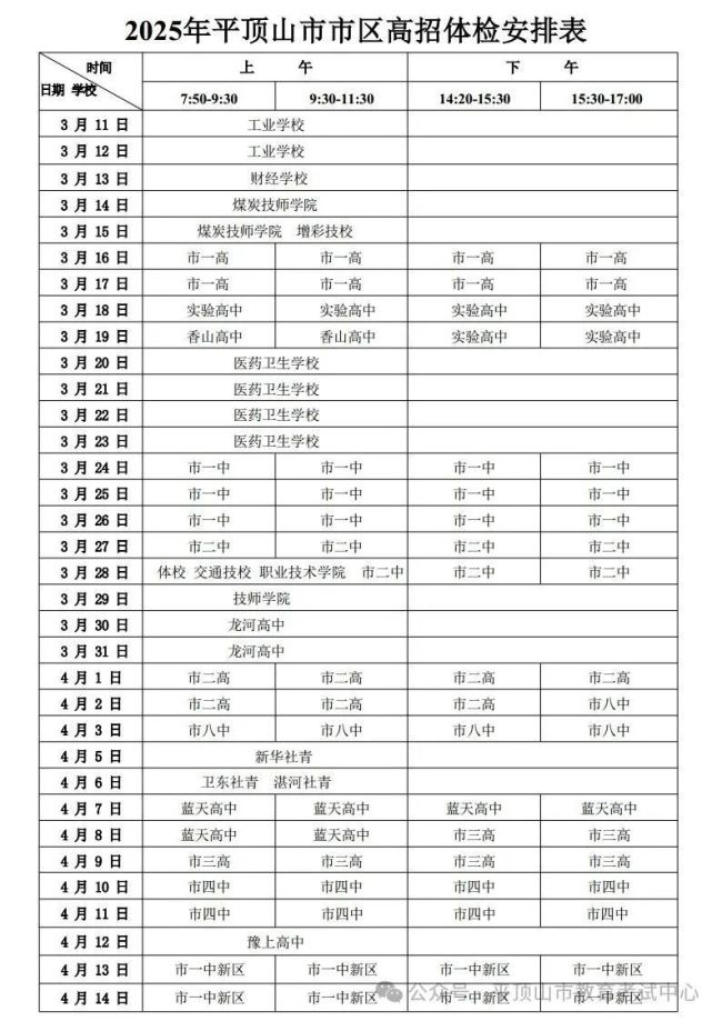 河南高招體檢今日開始 全面檢查確保公平公正