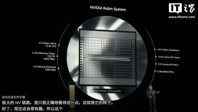 英偉達(dá)黃仁勛：新一代AI芯片Rubin重磅官宣,，2026年下半年推出 性能提升900倍