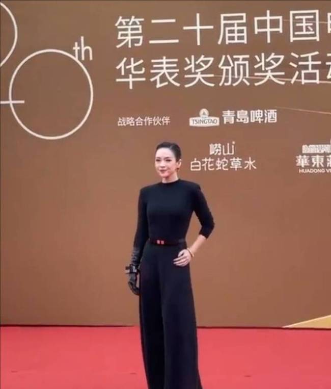 章子怡亮相华表奖红毯