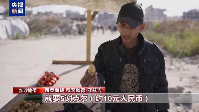 加沙地帶一袋面粉價格高達500至600美元