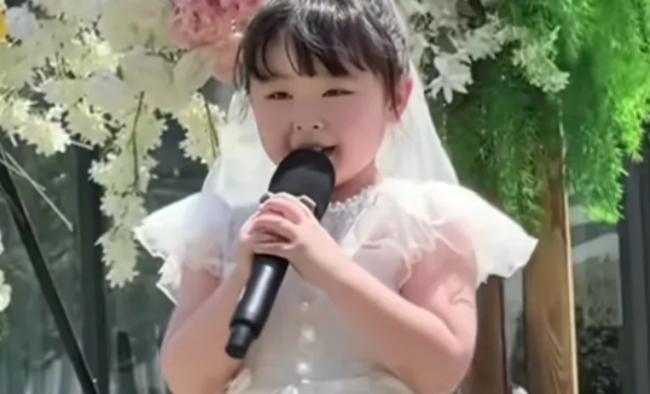 姑姑出嫁5歲侄女代表全家上臺發(fā)言