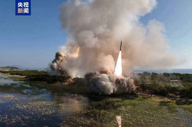朝鮮進行遠程炮及導彈係統聯合打擊訓練