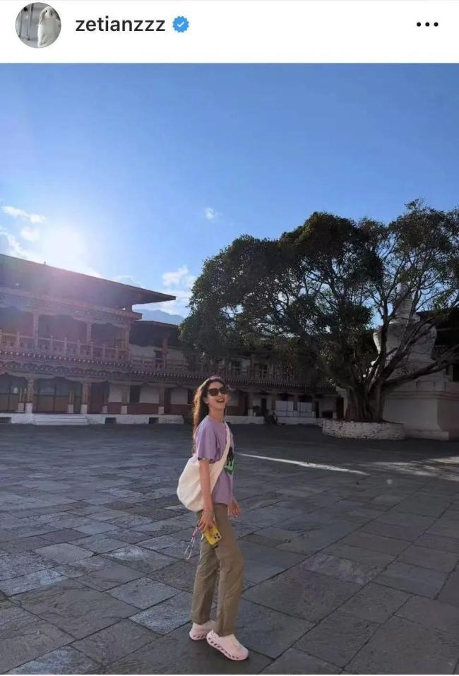 31歲“奶茶妹妹”章澤天更新旅行照 素顏登山生命力滿滿