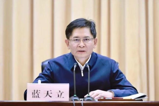 正部级蓝天立被查，广西表态