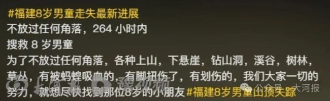 8歲男孩登山失蹤14天仍無音訊 搜救持續(xù)進行中