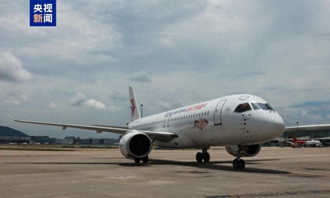 C919執(zhí)飛上海虹橋-深圳航線開通