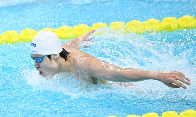 徐放獲男子200米蝶泳冠軍 山東選手奪冠