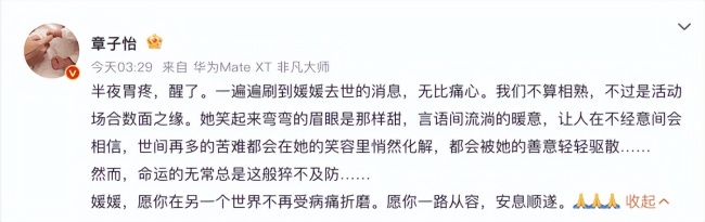 章子怡深宵诅咒朱媛媛 愿你安息唾手