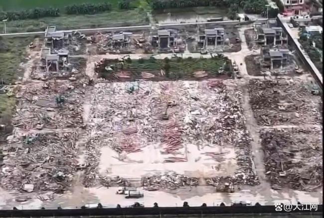 汕頭57畝違建豪宅英之園開拆 深夜動工迅速拆除