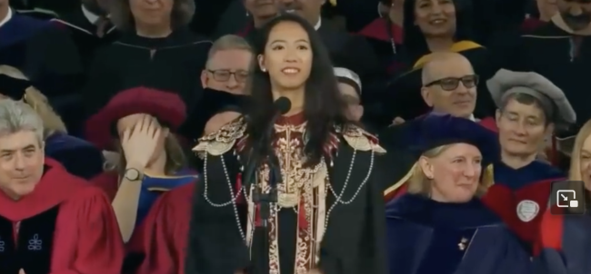 在哈佛畢業(yè)禮上演講的中國女孩是誰？江玉蓉來自中國青島