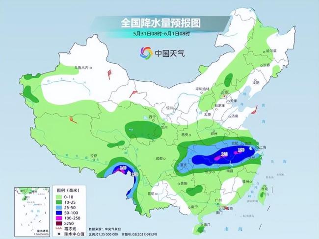 端午假期長江中下游有大暴雨 警惕次生災(zāi)害