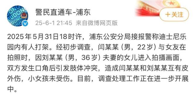 媒体评游客因小孩进入拍摄画面打架 迪士尼冲突引热议