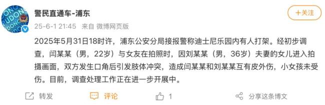 上海迪士尼乐土打架事件后续
