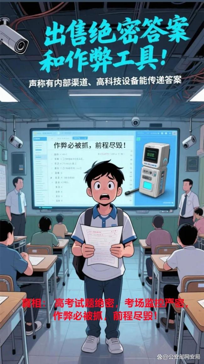 護(hù)航高考網(wǎng)警同行 謹(jǐn)防“捷徑”騙局