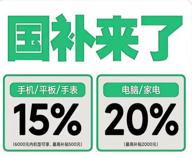 多地回应国补额度告急 国补政策没有结束！2025国家补贴全国统一截止时间12月31日结束