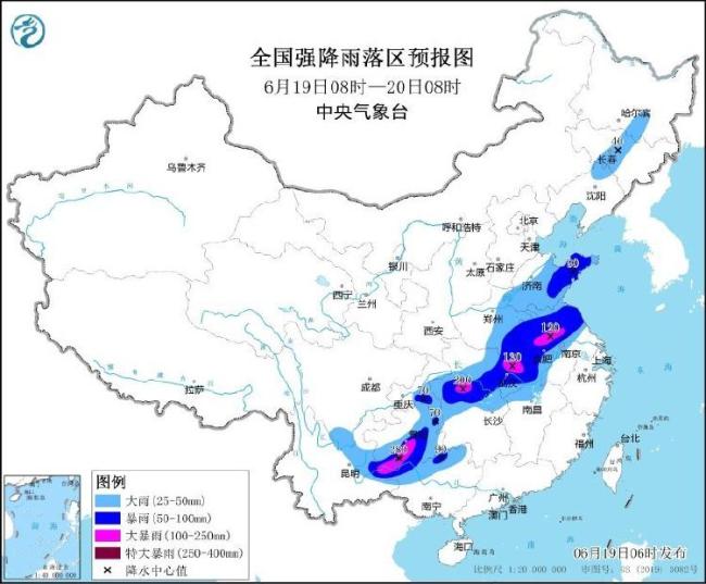 6省區(qū)部分地區(qū)有大暴雨 貴州局地特大暴雨 強(qiáng)對(duì)流天氣來(lái)襲
