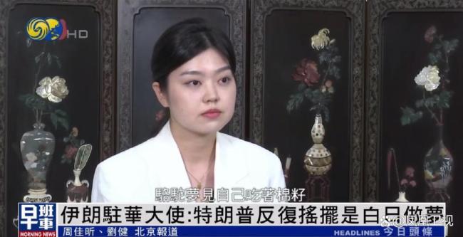 伊朗大使形容特朗普是白日做夢 呼吁譴責以色列攻擊