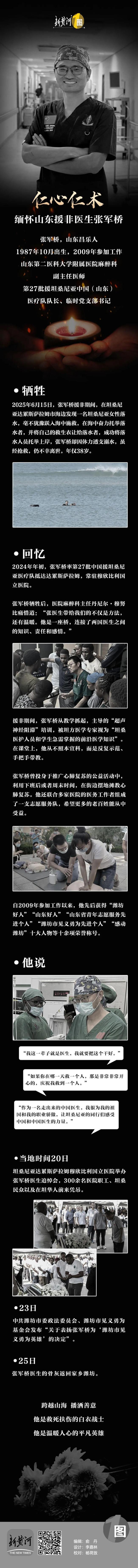 救人牺牲的援非医生回家了 英雄魂归故里