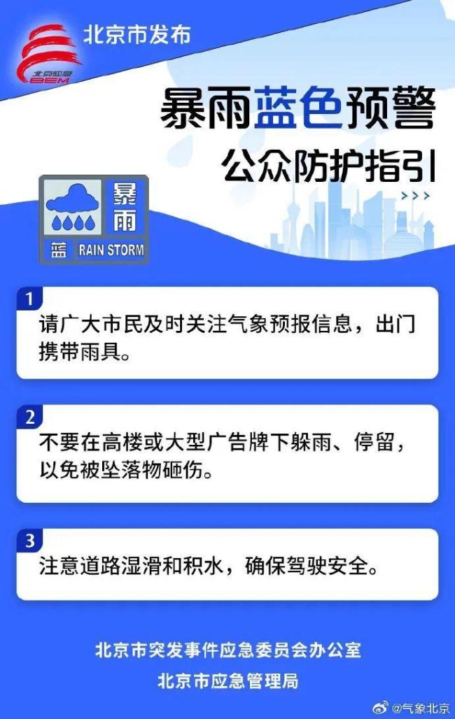 下午有雨！周末陣雨雷雨將頻刷存在感 懷柔發(fā)布暴雨藍警