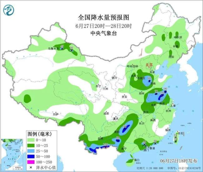 未來兩周北方和西南地區(qū)多降雨 伴有強(qiáng)對流天氣