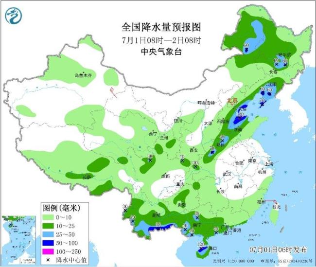 京津冀及東北地區(qū)降雨增多增強(qiáng) 局地暴雨頻發(fā)
