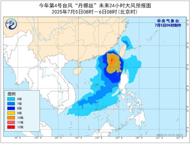 4號臺風丹娜絲已生成 向臺灣福建靠近