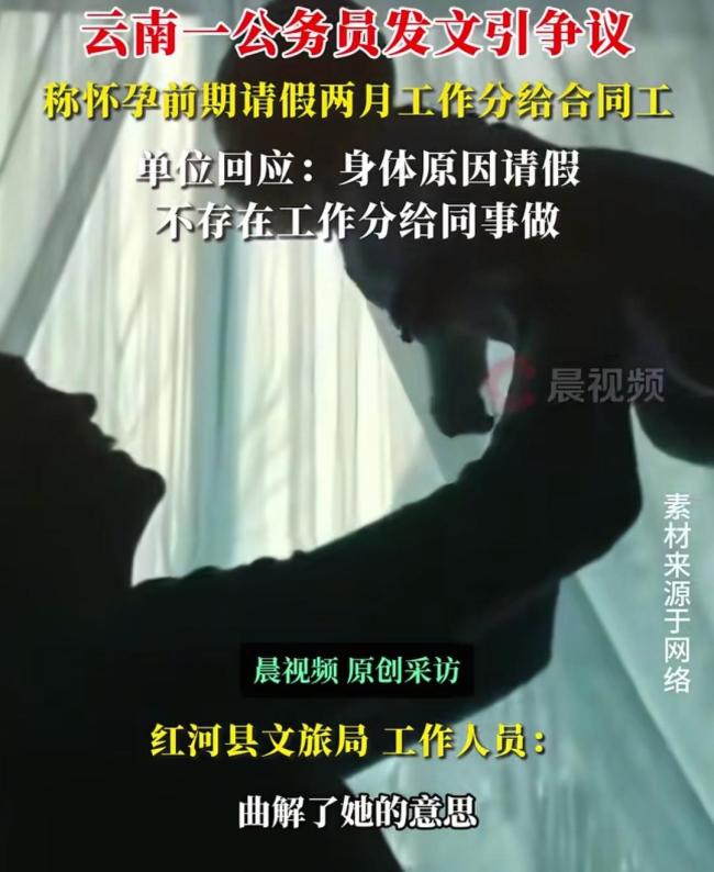 一公務(wù)員稱孕期把工作分給合同工