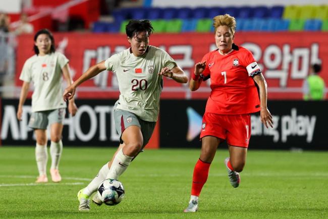 中國女足2-2韓國隊遭"絕平" 東亞杯首戰(zhàn)憾平