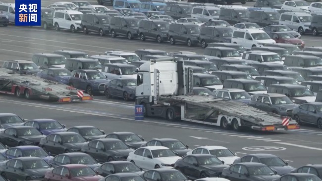 受美關(guān)稅政策影響 大量汽車積壓比利時港口