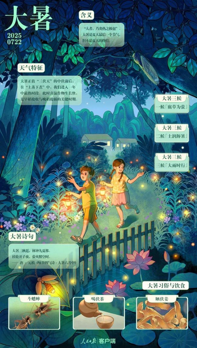 今日大暑夏天的最后一個(gè)節(jié)氣 萬物蓬勃生長
