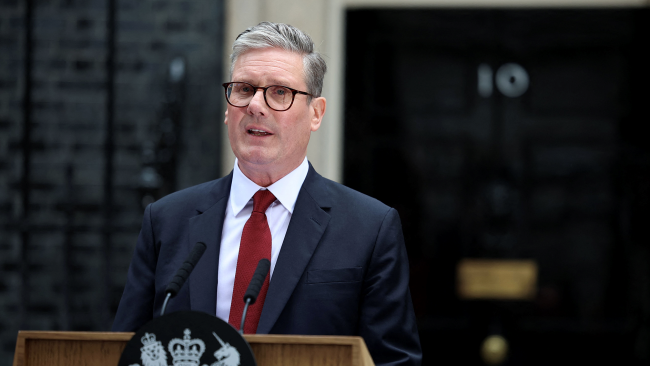 英國首相：承認巴勒斯坦國是加沙停火步驟之一