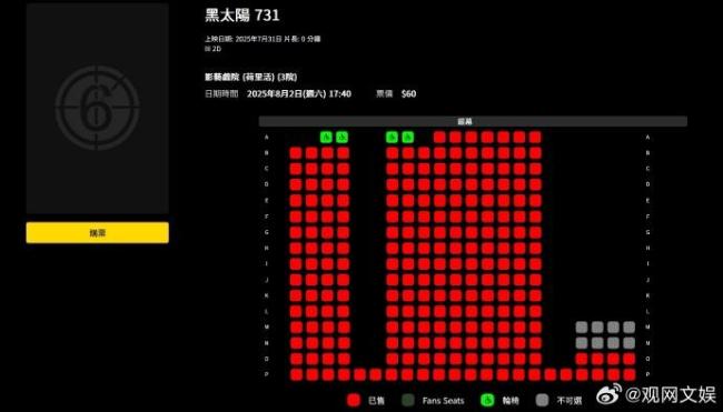 《黑太阳731》在港重映引关注 门票火速售罄