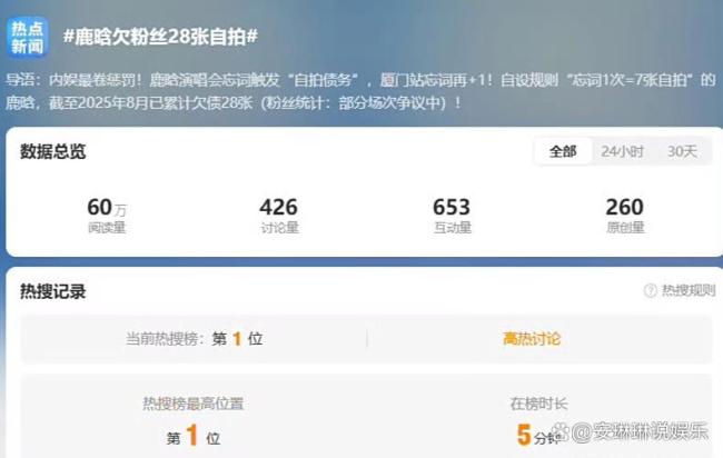 鹿晗竟然“欠了一屁股债”，忘词欠自拍，粉丝幽默催债