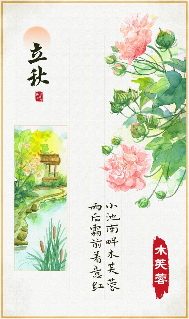 立秋时节读懂草木的“节气时钟” 跟着诗人寻花识秋