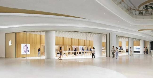 苹果新店开业可领保温杯 自然与科技融合设计