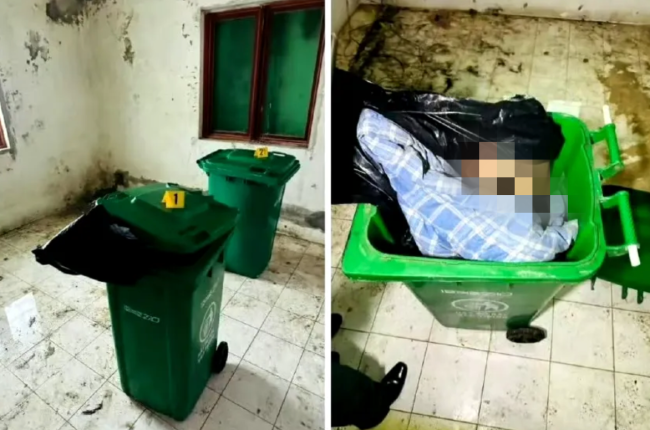 現(xiàn)場(chǎng)：韓國(guó)男子在柬遇害被扔垃圾桶！